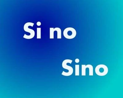 Разница в употреблении «sino» и «si no»